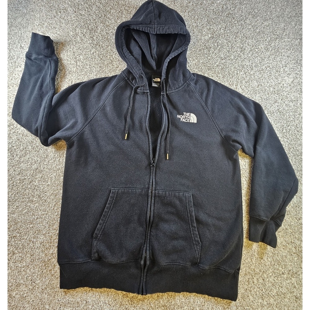 The North Face Women's M‎ Gray Fleece Lined Zip-Up Front Hoodie
